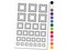 Princess Cut Square Brilliant Gem Diamond Jewelry Temporary Tattoo Water Resistant Fake Body Art Set Collection